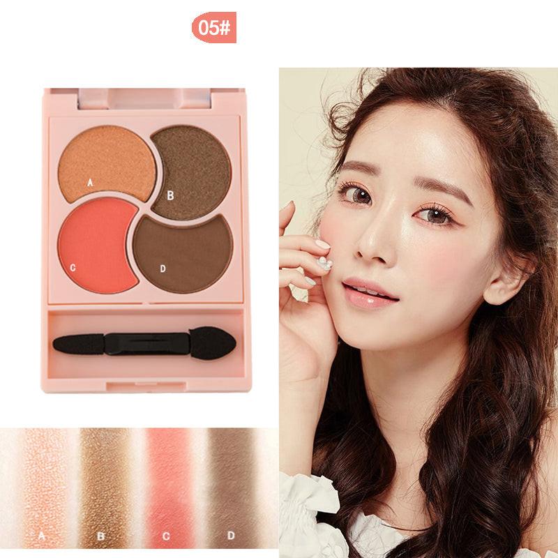 Girly four-color eyeshadow.