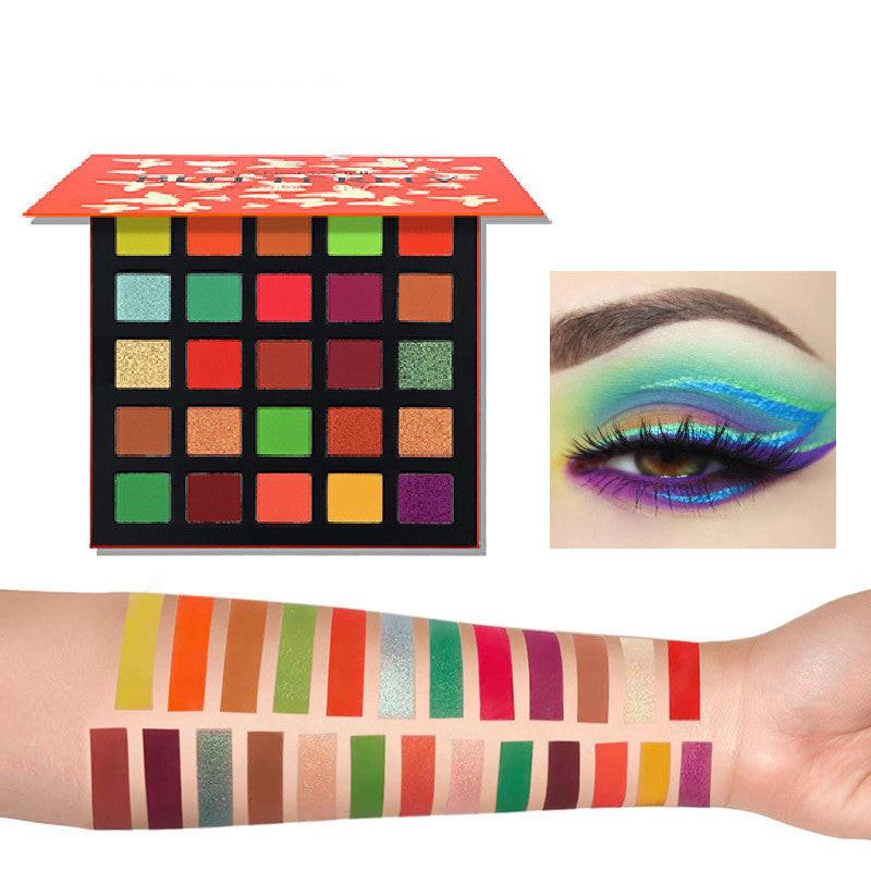 25-color Matte Pearlescent Eyeshadow Palette Delicate And Long-lasting.