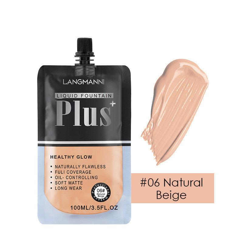 Bag Liquid Foundation Oil Control Long-lasting Concealer And Brightening.