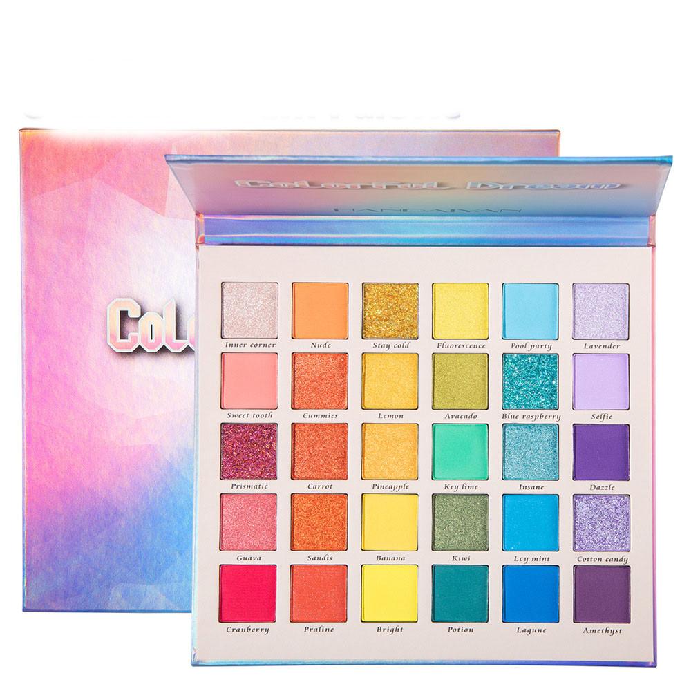 Pearlescent Matte Glitter Eyeshadow Palette.
