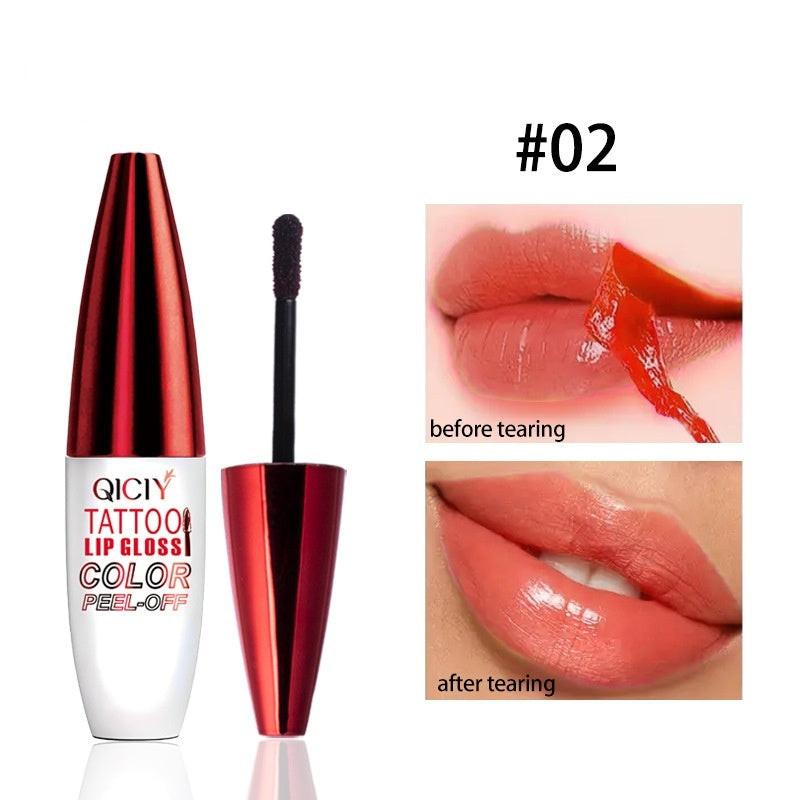 Tear And Pull Easy To Color Nourishing Long-lasting Longlasting Lip Gloss.
