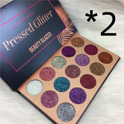 Beauty Glazed 15 Color Sequins Eye Shadow