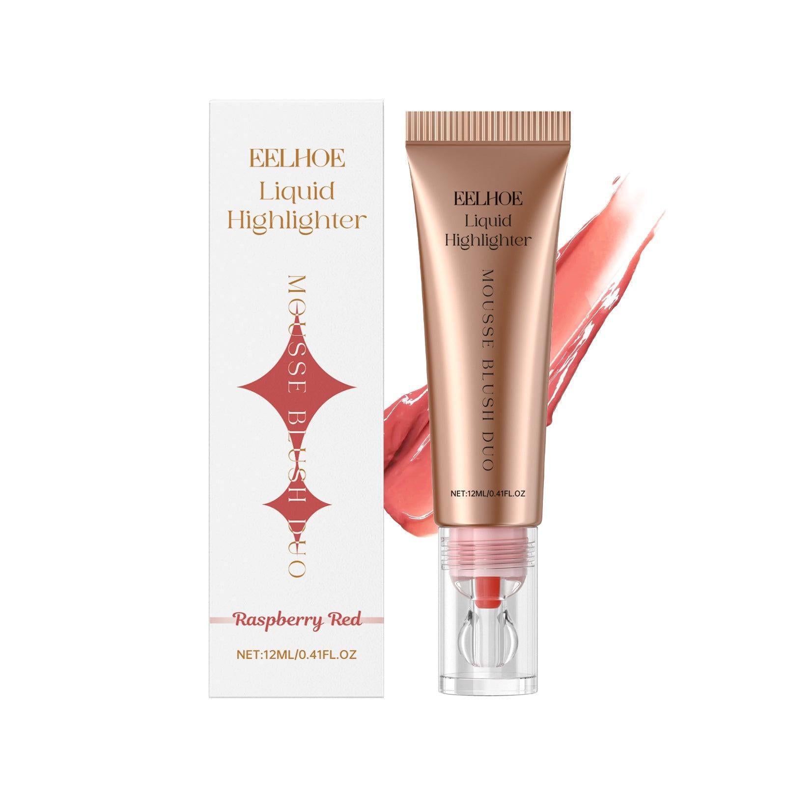 Natural Lightweight Matte Repair Highlight Multifunctional Face Blusher.
