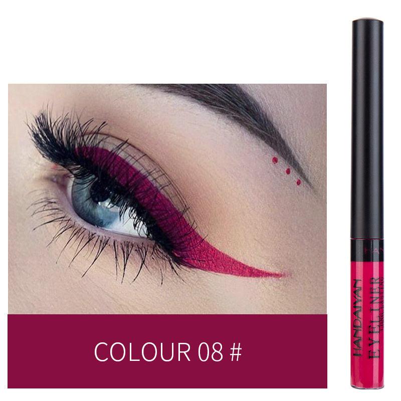 12-color Matte Color Liquid Eyeliner, Long-lasting And Non-smudge Liquid Eye Shadow.