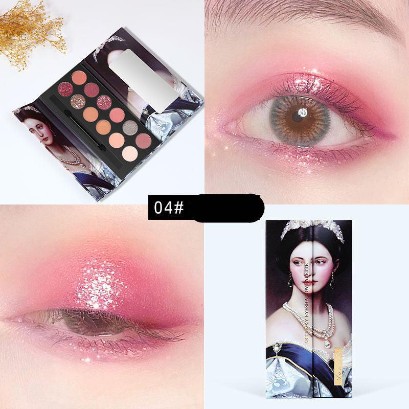 Royalty noble oil painting 12 color eye shadow disc.