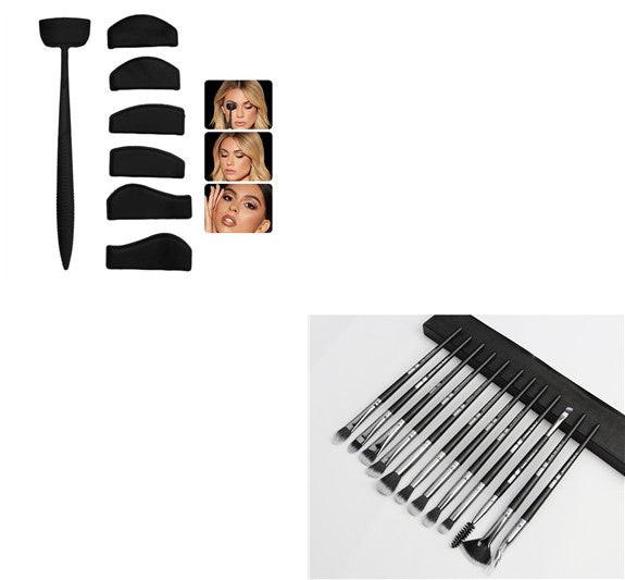 Silicone Eyeliner Eye Shadow Styling  12 Makeup Brushes Set.