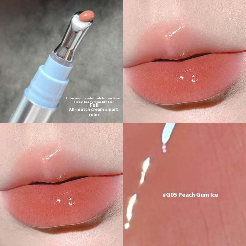 Long Lasting Nourishing Moisturizing Lip Mirror Water Light No Stain On Cup Lip Gloss.