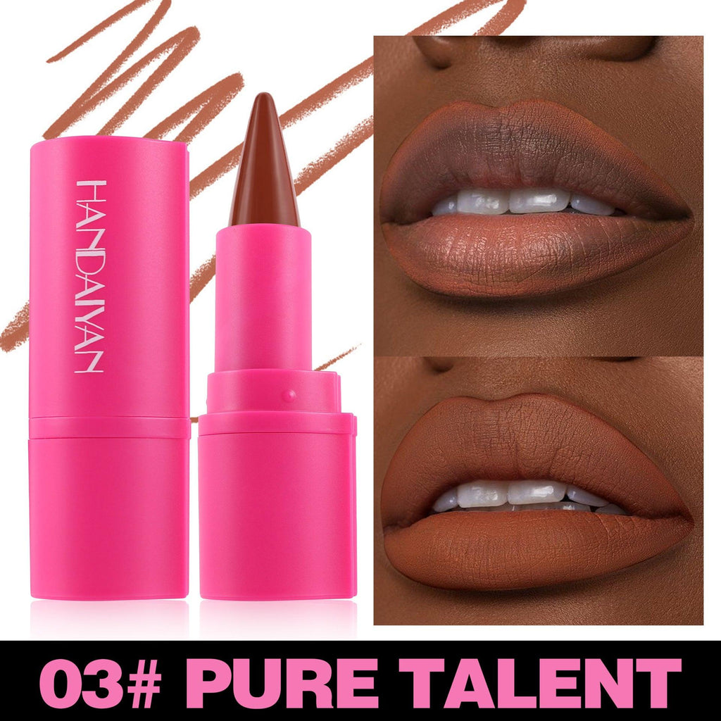 Matte Lipstick Lip Liner 2-in-1 8 Colors.