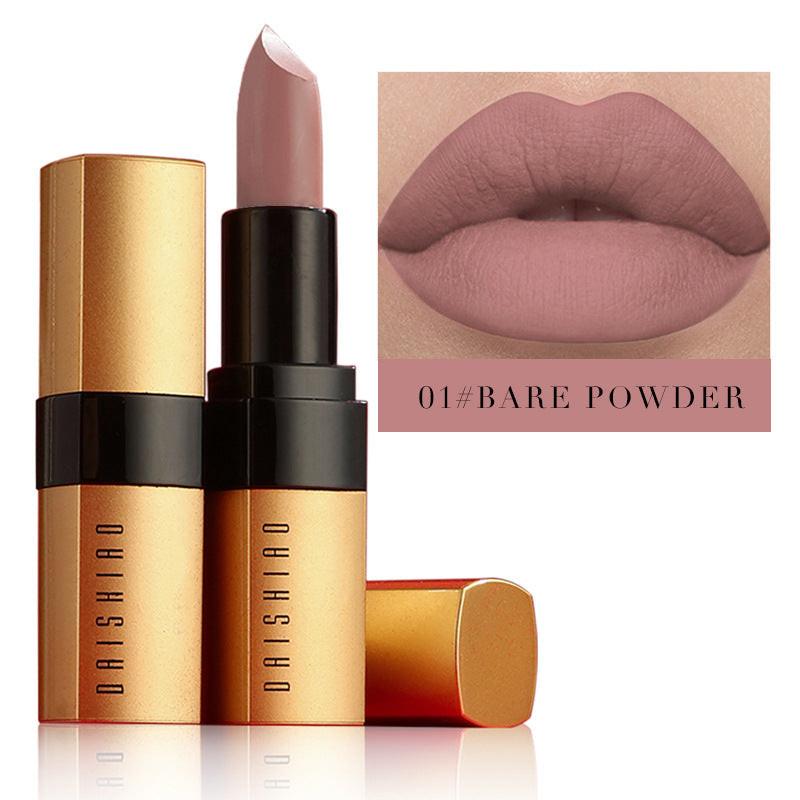 Lipstick Gold Tube Matte Nonstick Cup Waterproof.