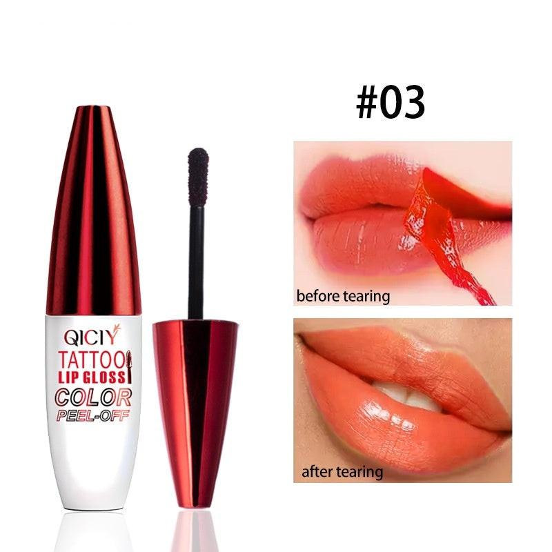 Tear And Pull Easy To Color Nourishing Long-lasting Longlasting Lip Gloss.