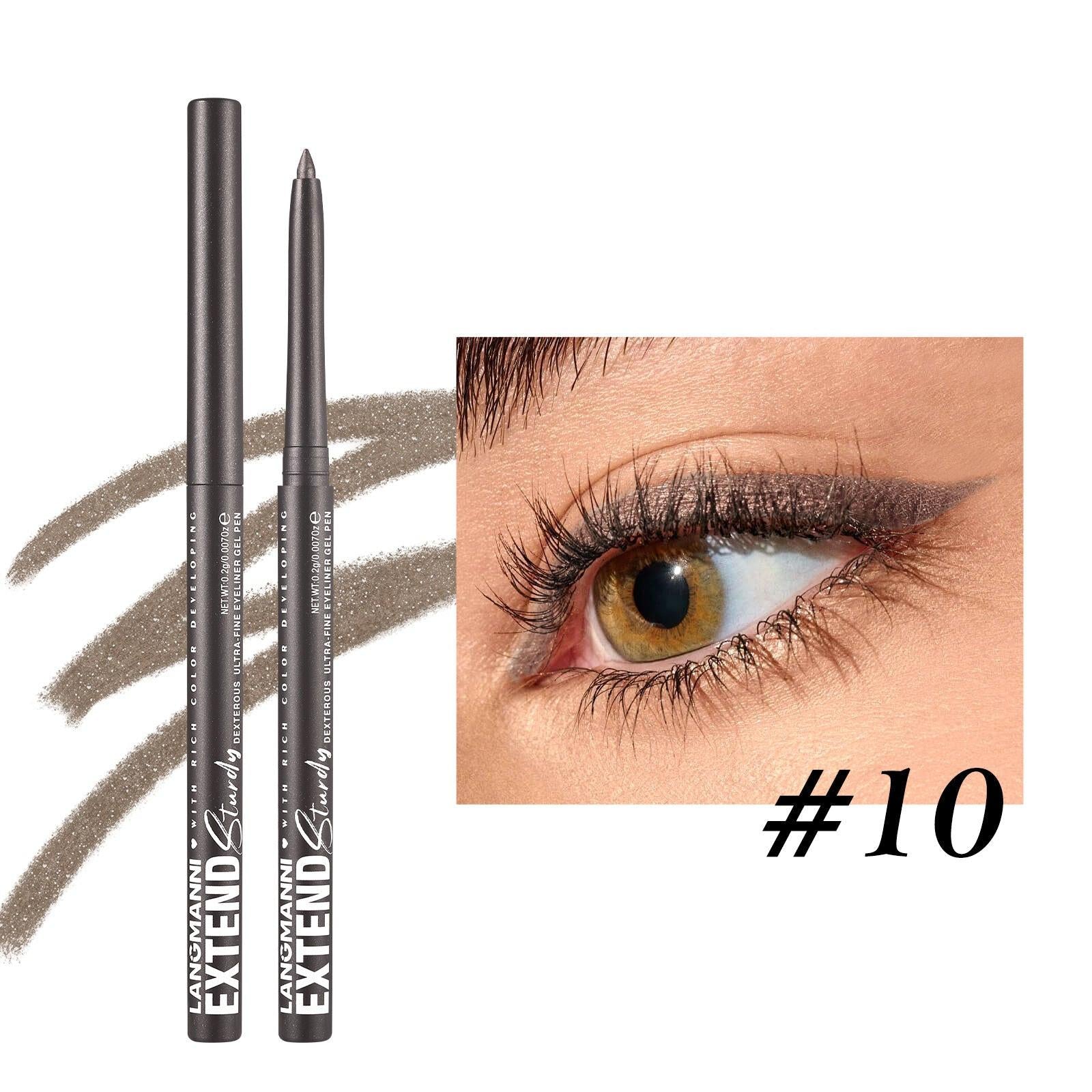 Waterproof And Durable Not Smudge Automatic Rotation Eyeliner.