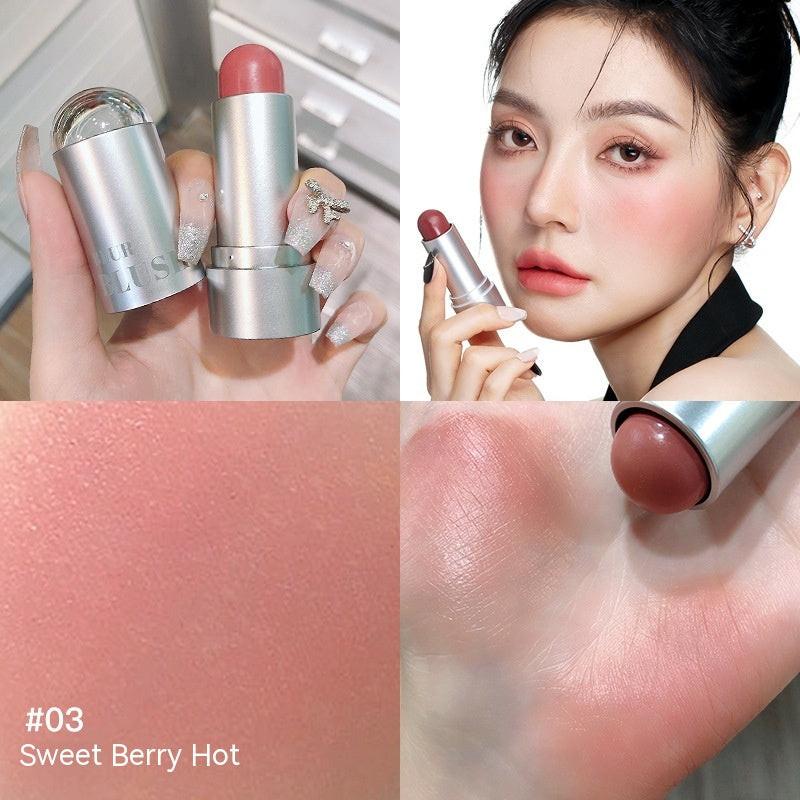 Touch Color Mist Silver Tube Blush Stick Lips And Cheeks Can Be Used For Natural Development.