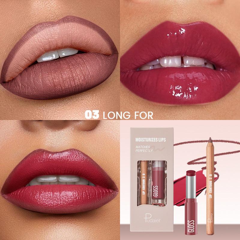 Lip Liner Lipstick Kit Matte Water Light.