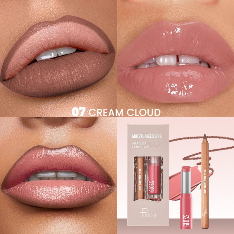 Lip Liner Lipstick Kit Matte Water Light.