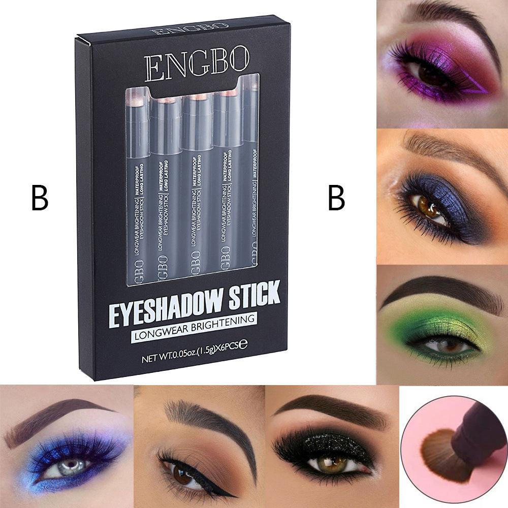 Double-headed Eyeliner Pen Suit Long-lasting Pearlescent.