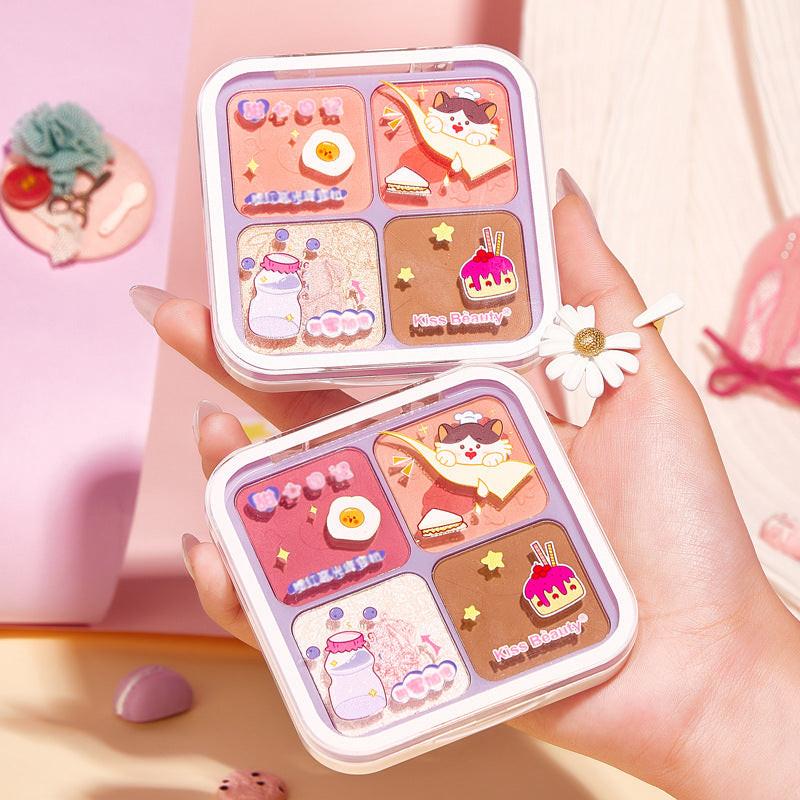 Blush Highlighting Repairing All-in-one Disc Pearlescent Brightening Clavicle Natural Three-dimensional.