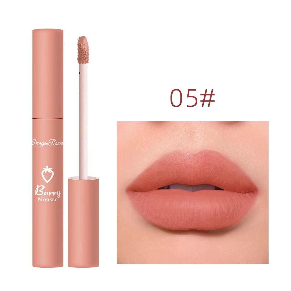 3 Strawberry Set Box Velvet Mist Matte Lip Glaze Lipstick.