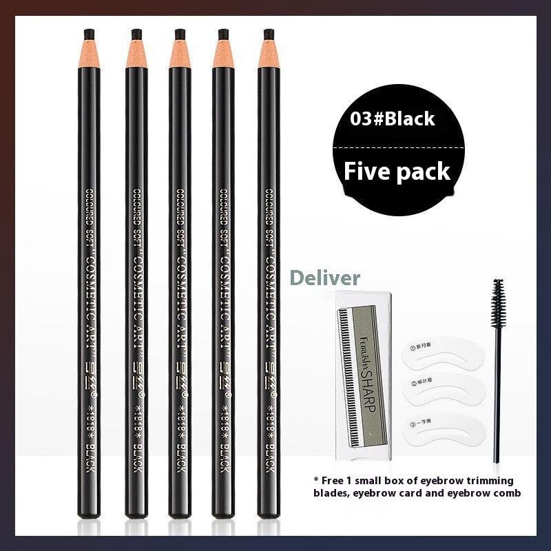 Line Drawing Waterproof Sweat-proof Non-fading Brushed Natural Eyebrow Pencil.