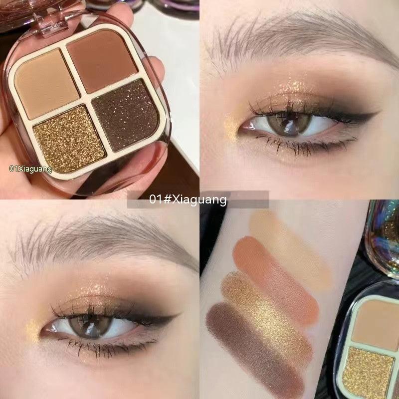 GlamColour Fire Paint Four Color Eyeshadow Palette.
