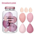 Foreign Trade Makeup Puff 7 PCs Canned Cosmetic Egg Suit Drift Bottle Makeup Sponge Soaking Water Bigger Mini.
