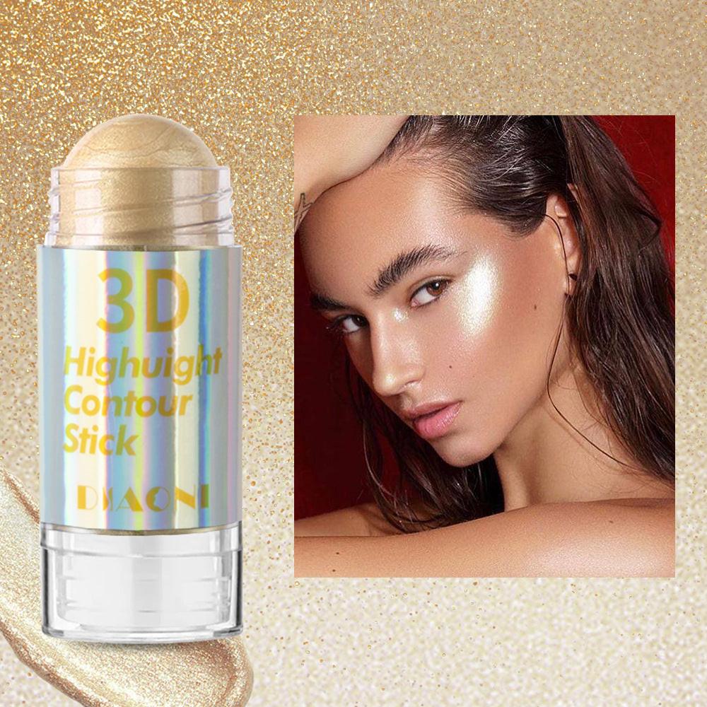 Highlight Contour Stick Outline Shading Powder Three-dimensional Brightening Crouching Silkworm Face Blusher.