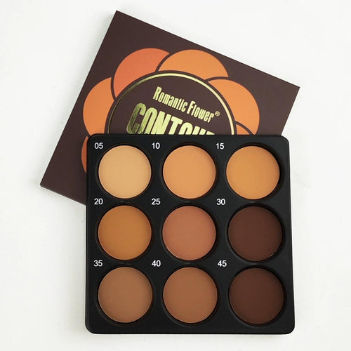 9 Colors Dark Matte Waterproof Long-lasting Natural Makeup Palette.