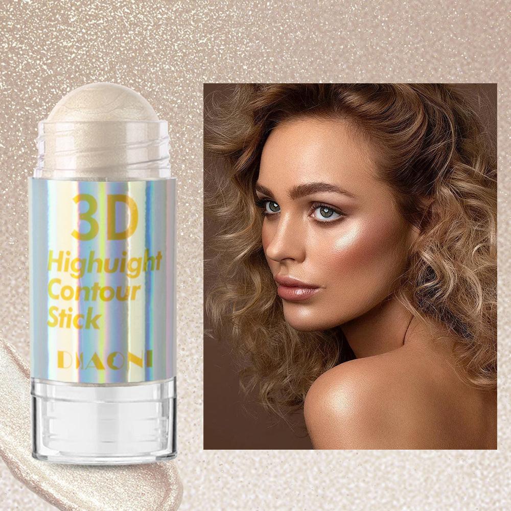 Highlight Contour Stick Outline Shading Powder Three-dimensional Brightening Crouching Silkworm Face Blusher.