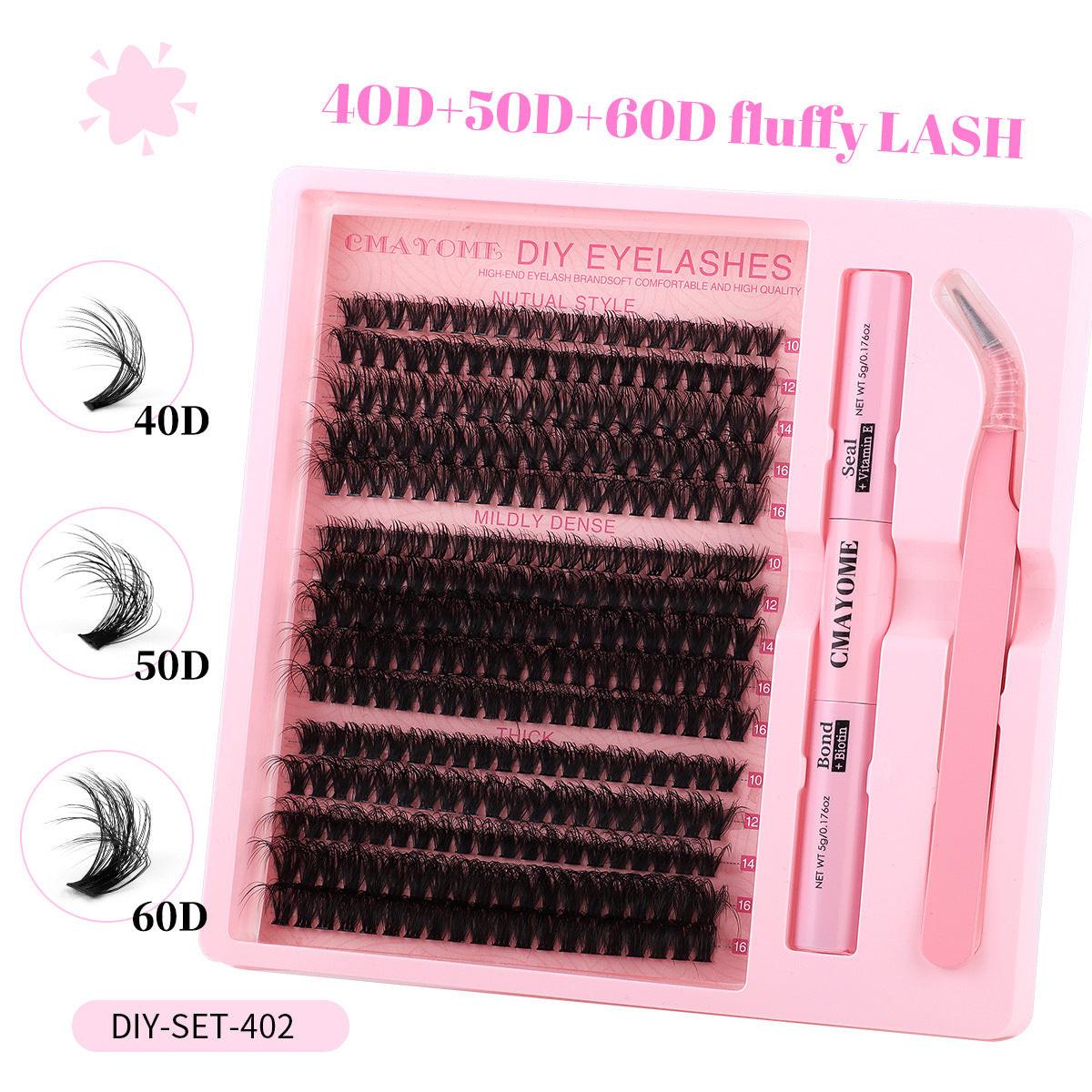 Segment Single Cluster DIY False Eyelashes Extension Suit.