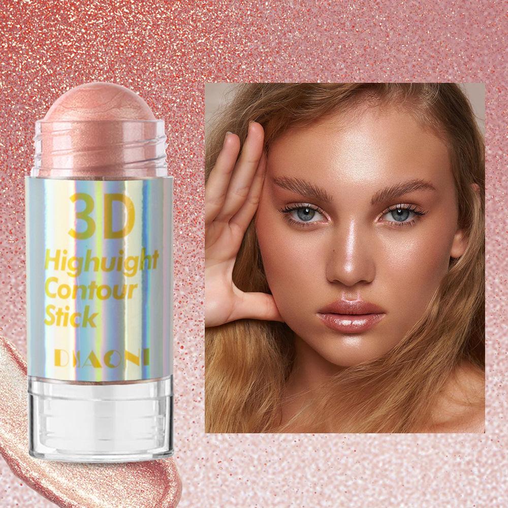 Highlight Contour Stick Outline Shading Powder Three-dimensional Brightening Crouching Silkworm Face Blusher.