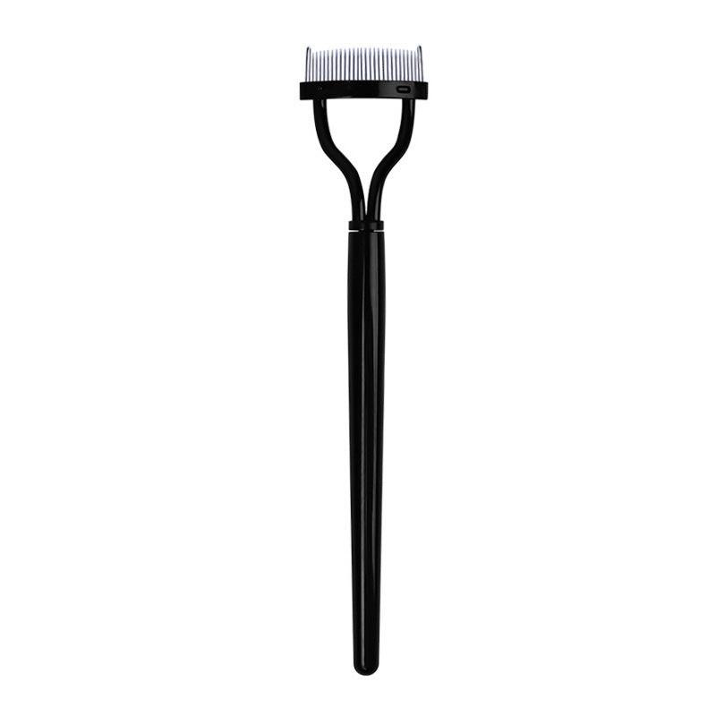 Semi-arc Steel Tooth Brow Groomer Double Head Concealer Brush.