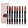 Matte Lipstick Lip Liner Suit Non-decolorizing Long-lasting Makeup.