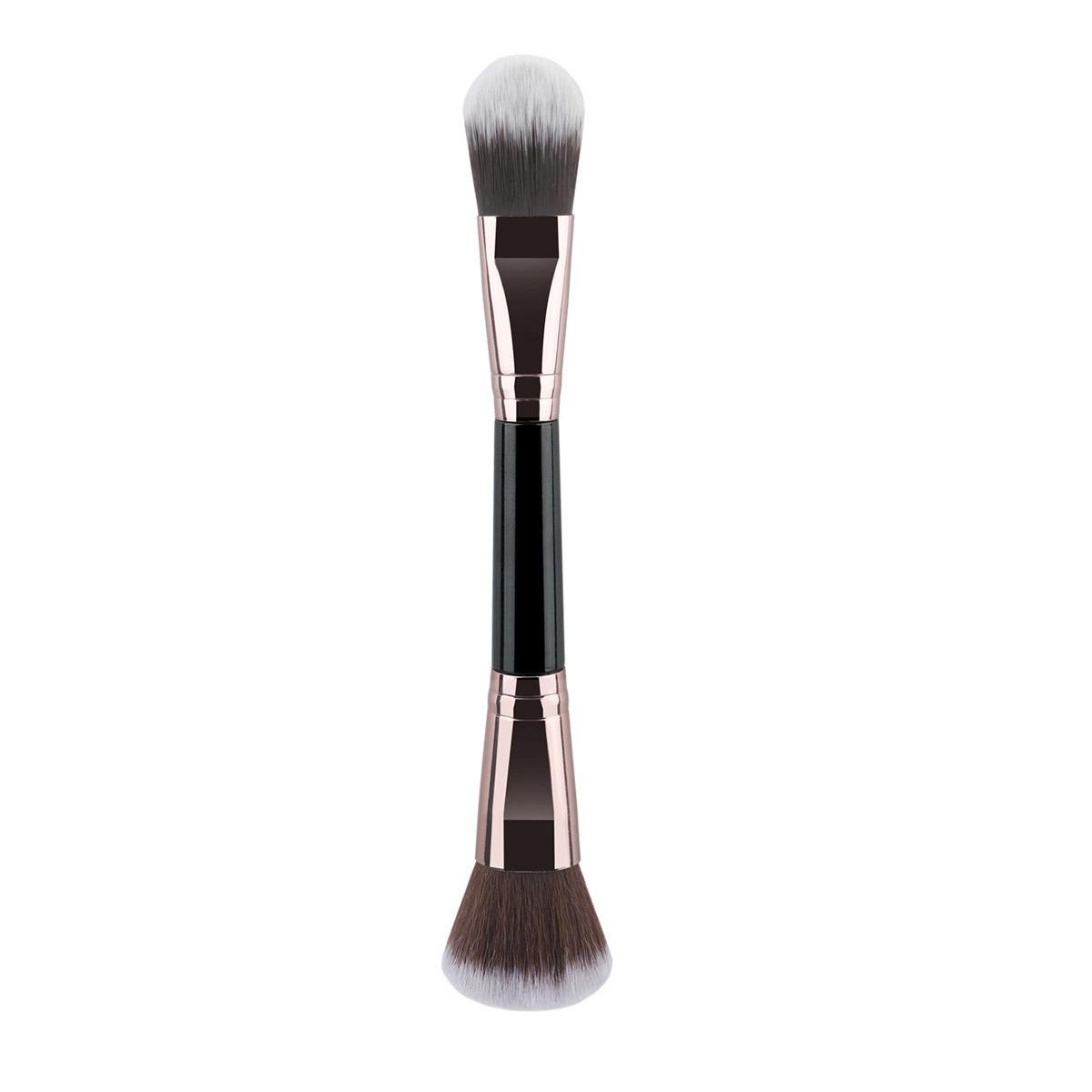 3 PCs Double-ended Makeup Brush Suit Soft Foundation Shading Brush Beauty Tools.