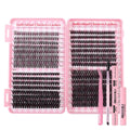 DIY Daily Natural Thick Segment Single Cluster False Eyelashes.
