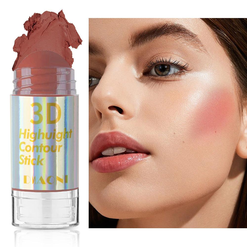 Highlight Contour Stick Outline Shading Powder Three-dimensional Brightening Crouching Silkworm Face Blusher.