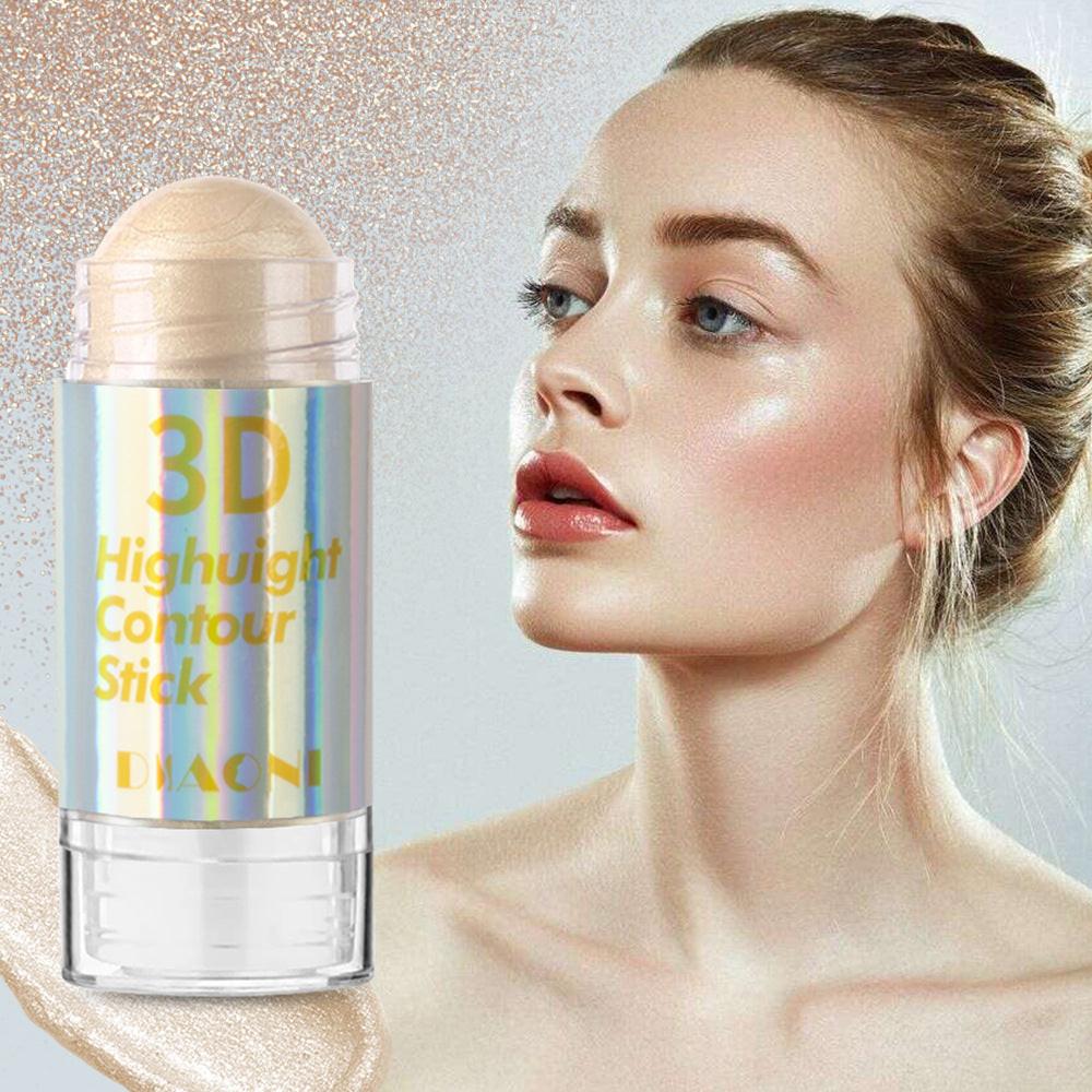 Highlight Contour Stick Outline Shading Powder Three-dimensional Brightening Crouching Silkworm Face Blusher.