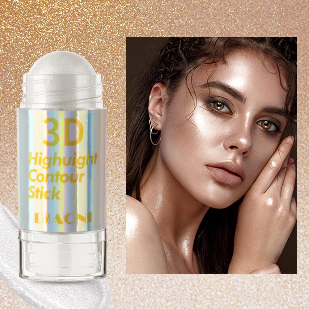 Highlight Contour Stick Outline Shading Powder Three-dimensional Brightening Crouching Silkworm Face Blusher.