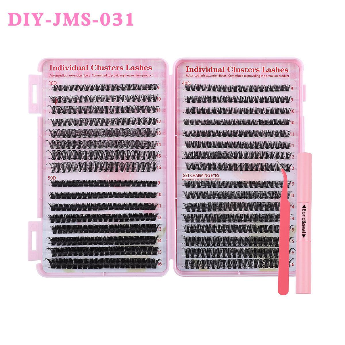 DIY Daily Natural Thick Segment Single Cluster False Eyelashes.
