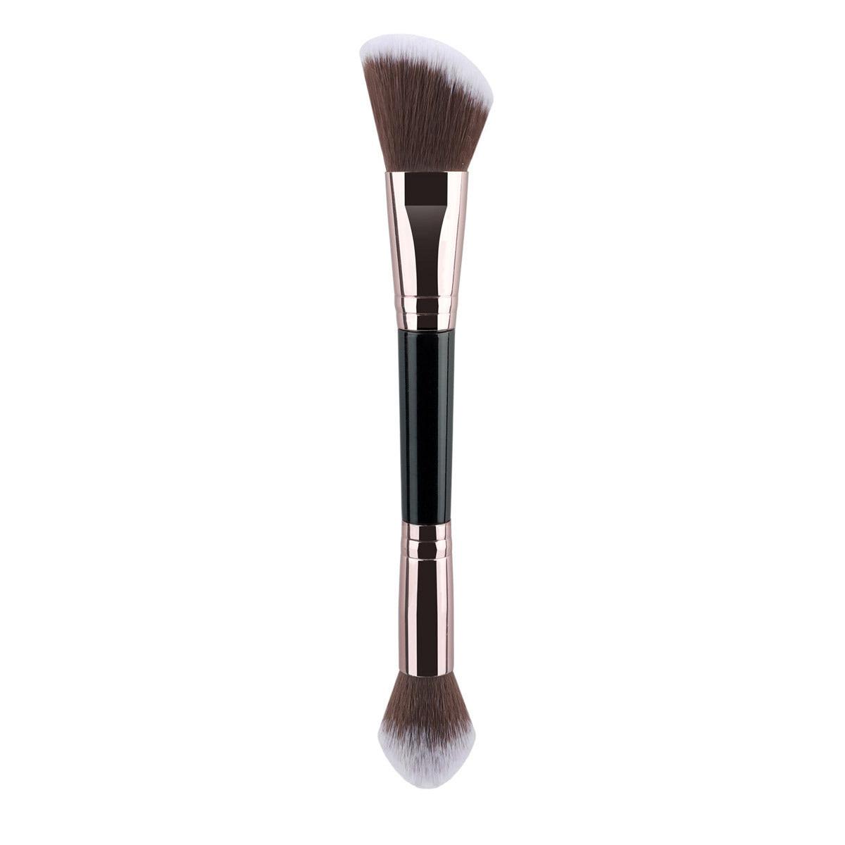 3 PCs Double-ended Makeup Brush Suit Soft Foundation Shading Brush Beauty Tools.