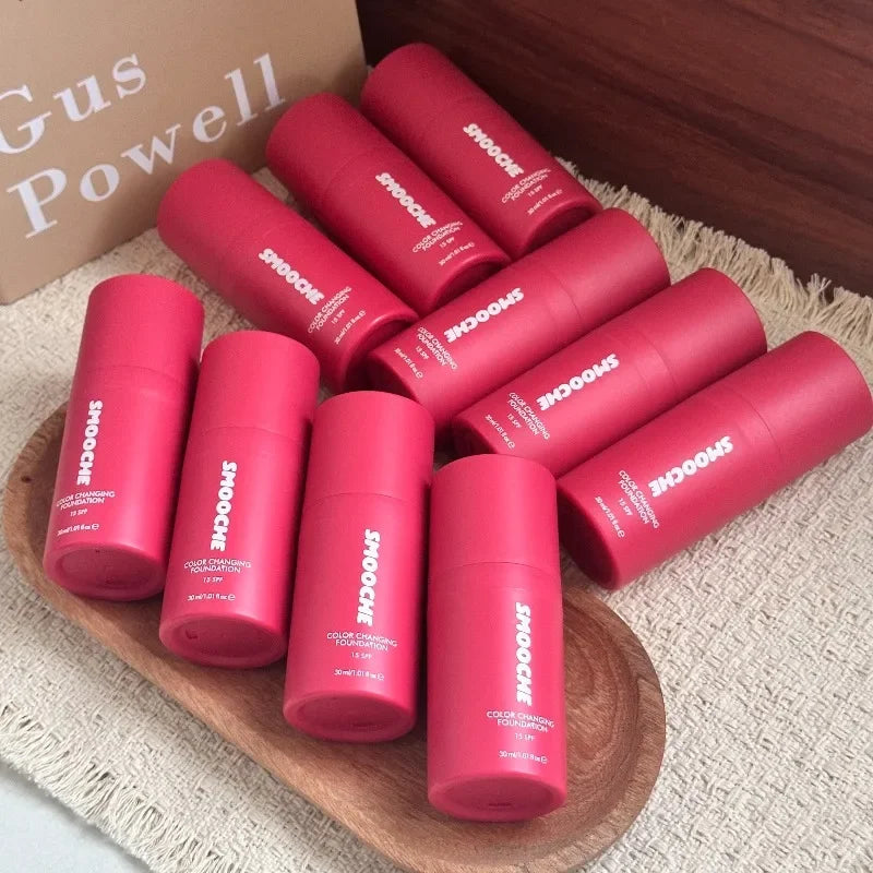 Smooche Skin Tone Adaptive Color Changing Liquid Foundation Blurring Blemishes & Redness SPF15 Sunscreen Base Makeup Products