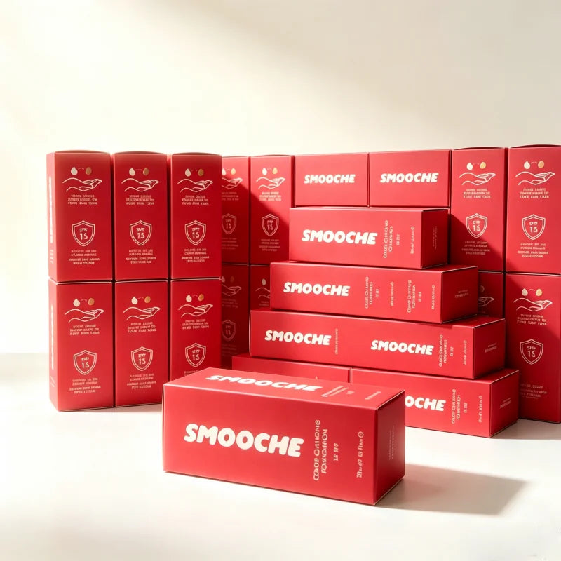 Smooche Color Changing Foundation Weakening Flaws Containing Skin Loving Ingredients Oil Control and Toning Moisturizing Brand