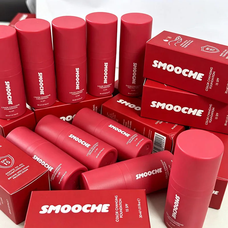 New SMOOCHE Skin Tone Adaptive Color Changing Liquid Foundation Lasting Lightweight Hydrating Natural Skin Tone Facial Cosmetics