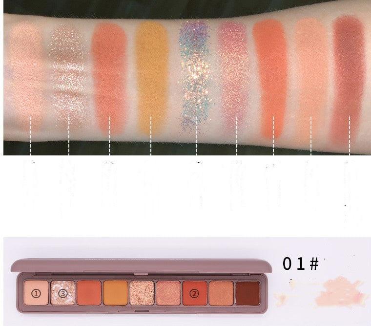 Keyboard Fingertip Nine Color Eye Shadow Disk.