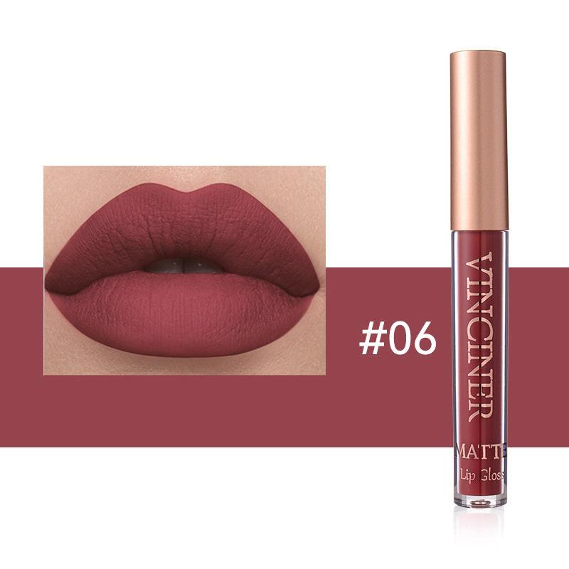 12 Colors Lip Lacquer Matte Liquid Lipstick Waterproof.