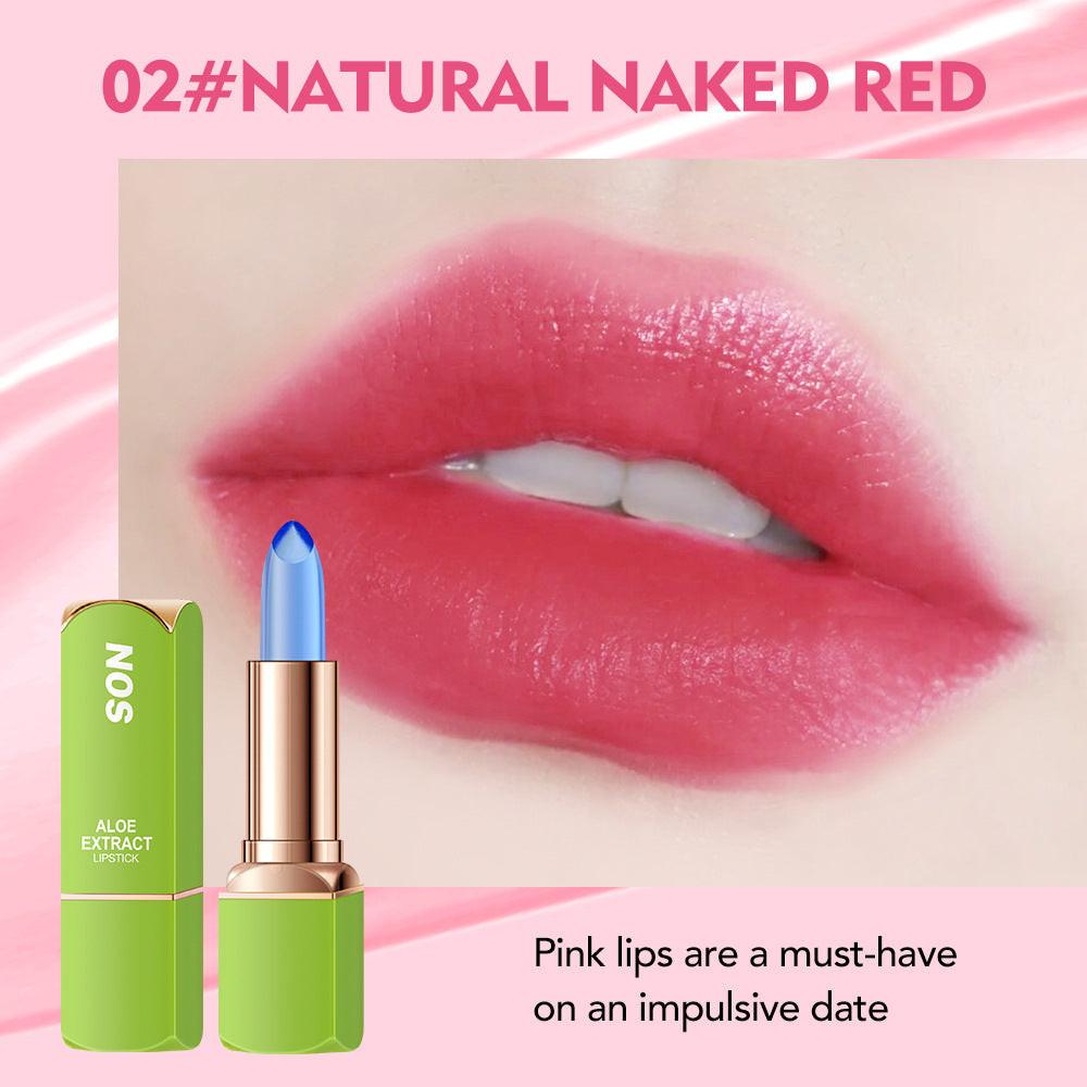 Aloe Temperature Change Lipstick Lip Balm No Stain On Cup.