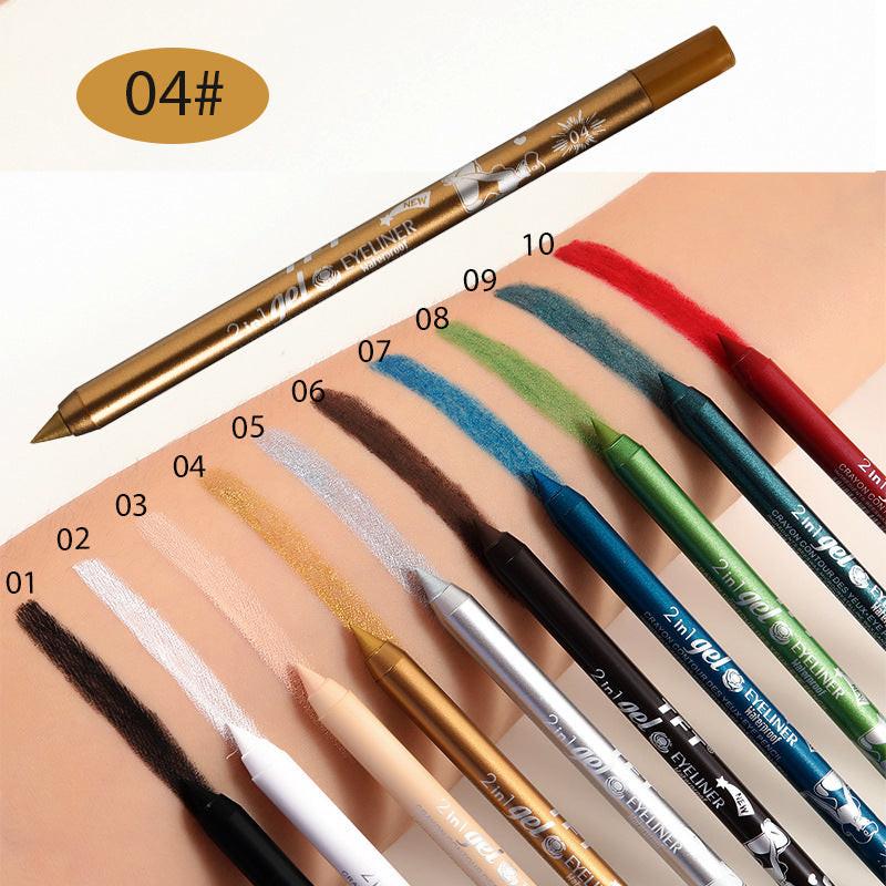 Long-lasting Concealer Waterproof Sweat-proof Smudge-free Eyeliner And Lip Liner.