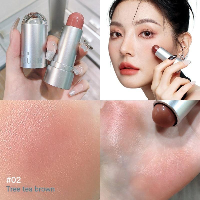 Touch Color Mist Silver Tube Blush Stick Lips And Cheeks Can Be Used For Natural Development.