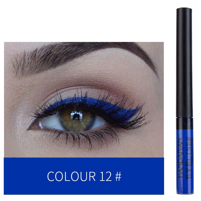 12-color Matte Color Liquid Eyeliner, Long-lasting And Non-smudge Liquid Eye Shadow.