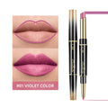 2-in-1 Matte Waterproof Non-Stick Lipstick Pencil.
