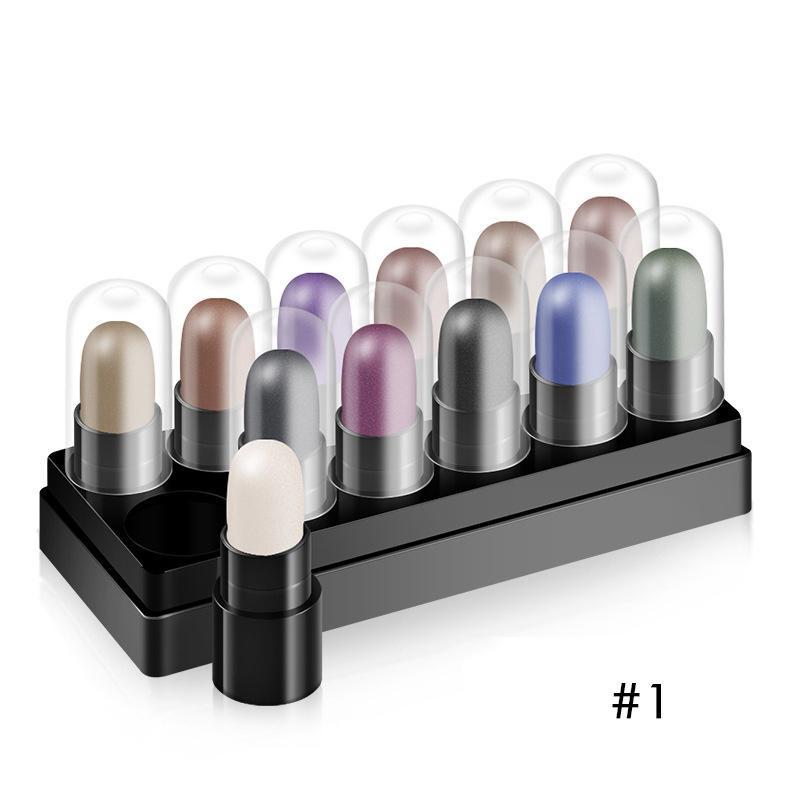 Eye Shadow Pen Suit Tray Box Waterproof And Non Smudging.