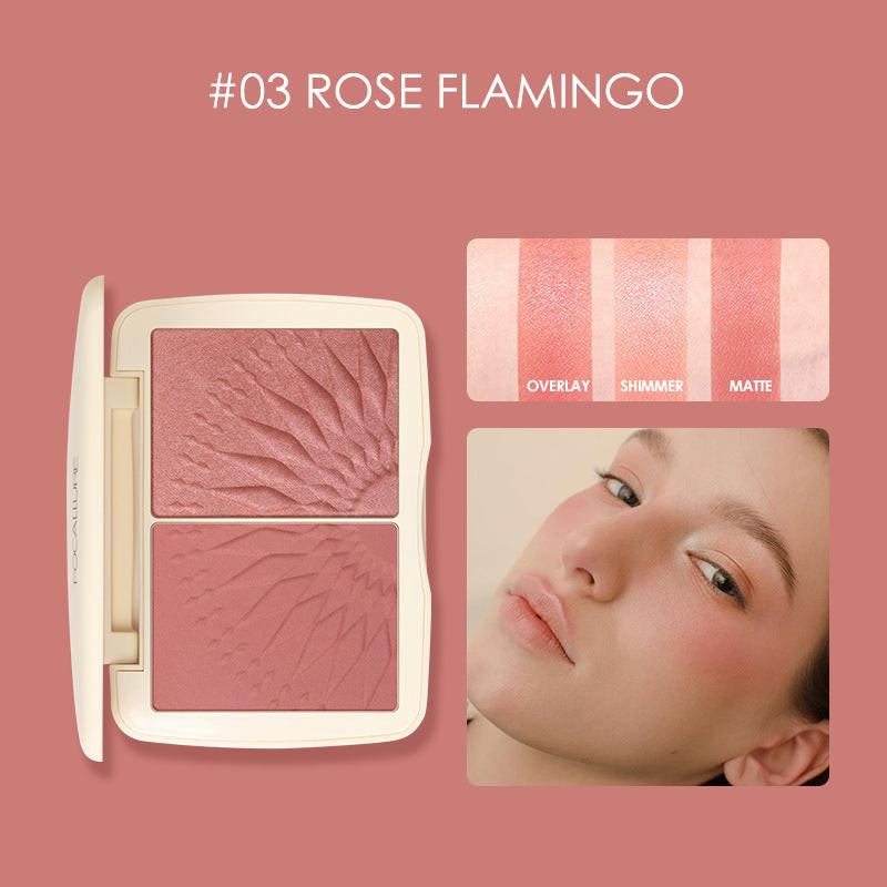 Three-dimensional Light Effect Highlighting Blush Shadow.